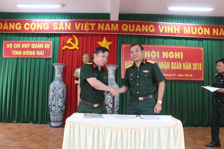 Bộ CHQS tỉnh Đồng Nai tổ chức hội nghị phối hợp, hiệp đồng giao nhận quân năm 2018
