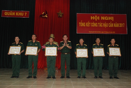Ngành Hậu cần Quân khu 7 hoàn thành xuất sắc nhiệm vụ năm 2017