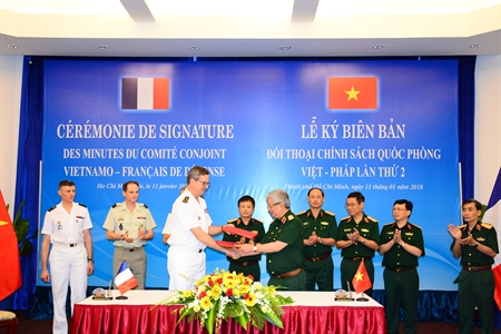 Tăng cường hợp tác quốc phòng Việt Nam - Pháp