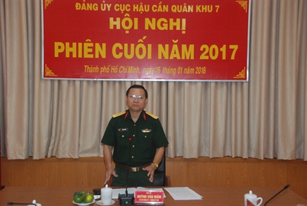 Đảng ủy Cục Hậu cần hội nghị phiên cuối năm 2017