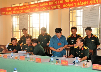 Quân khu 7 kiểm tra công tác tuyển quân huyện Thạnh Hóa, tỉnh Long An