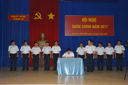 Lữ đoàn 125 Hải quân: Hội nghị quân chính năm 2017