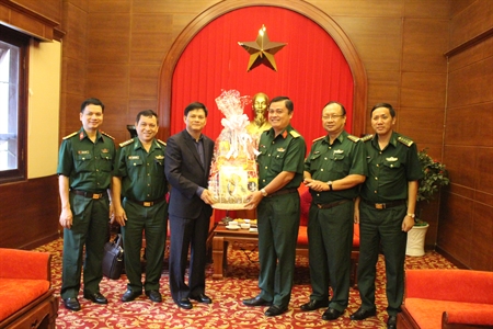 Bộ Tư lệnh  Bộ đội Biên phòng thăm và chúc Tết Bộ Tư lệnh Quân khu 7