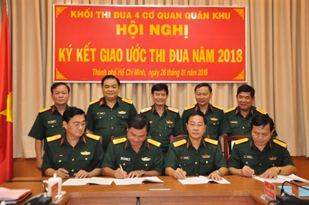 Khối 4 cơ quan Quân khu 7: năm mới khí thế thi đua mới