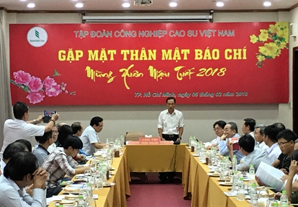 Tập đoàn Công  nghiệp Cao su Việt Nam gặp mặt báo chí mừng Xuân Mậu Tuất