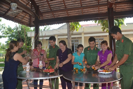 Tết sớm ở Đại đội bộ binh 40, huyện Châu Thành, tỉnh Tây Ninh