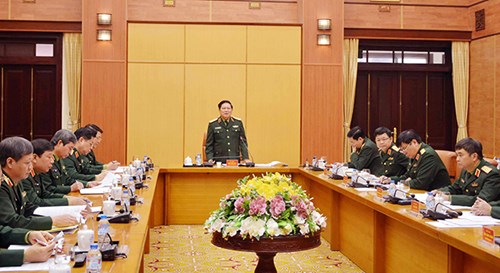 Đại tướng Ngô Xuân Lịch làm việc với Tổng cục Kỹ thuật