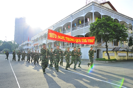 LLVT Thành phố Hồ Chí Minh hưởng ứng Ngày chạy Thể thao Quân sự thế giới