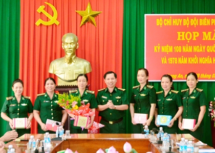 Bộ đội Biên phòng Long An: Họp mặt kỷ niệm ngày Quốc tế Phụ nữ 8.3
