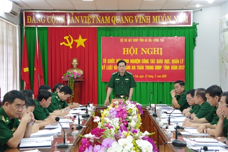 Bộ đội Biên phòng tỉnh Bà Rịa – Vũng Tàu rút kinh nghiệm công tác giáo dục, quản lý kỷ luật, bảo đảm an toàn