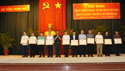 Bộ Tổng Tham mưu tổng kết nhiệm vụ năm 2017, tập huấn công tác quốc phòng, quân sự ở bộ, ngành Trung ương và địa phương năm 2018