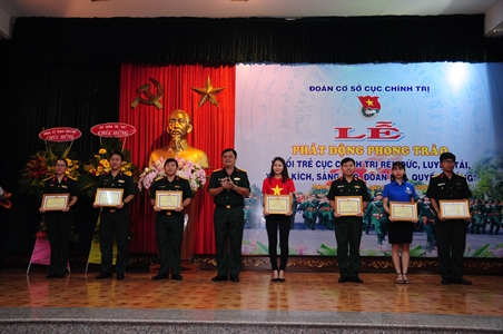 Tuổi trẻ Cục Chính trị rèn đức, luyện tài, xung kích sáng tạo, đoàn kết quyết thắng.