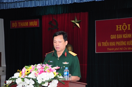 Bộ Tham mưu Quân khu tổ chức hội nghị giao ban Dân quân tự vệ quý I