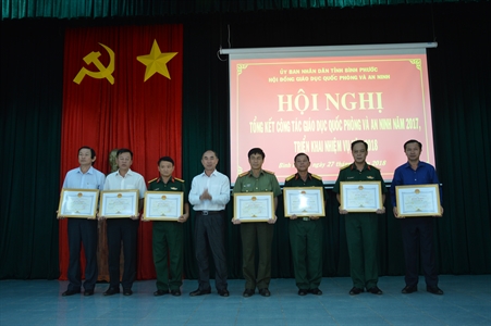 Tỉnh Bình Phước  triển khai nhiệm vụ công tác giáo dục QP-AN năm 2018
