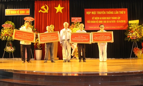 Tiểu đoàn Vệ binh 180: Họp mặt kỷ niệm 48 năm ngày truyền thống (01/4/1970 – 01/4/2018)