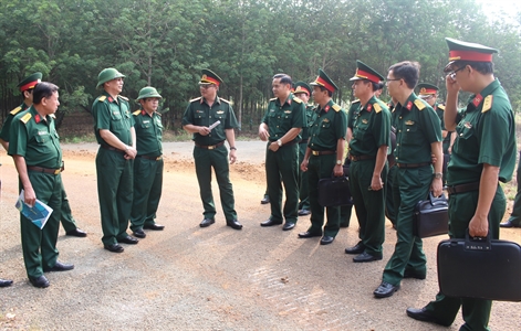 Bộ Tư lệnh Quân khu khảo sát căn cứ Hậu cần – Kỹ thuật Bộ CHQS tỉnh Bình Dương