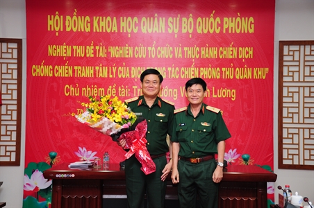 Đề tài Nghiên cứu khoa học của Quân khu 7 đạt xuất sắc