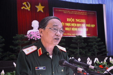 Cục Chính trị Quân khu 7 và Ban Tuyên giáo, Ban Tổ chức, Ban Dân vận các tỉnh, thành ủy sơ kết thực hiện quy chế phối hợp năm 2017