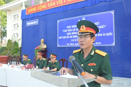 Trung đoàn 174, Tây Ninh phát động thi đua kỷ niệm 70 năm ngày Chủ tịch Hồ Chí Minh ra lời kêu gọi thi đua ái quốc (11/6/1948-11/6/2018)