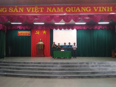 Ban CHQS Đất Đỏ (Bà Rịa-Vũng Tàu) phát động đợt thi đua đặc biệt chào mừng kỷ niệm 70 năm ngày Chủ tịch Hồ Chí Minh ra lời kêu gọi thi đua ái quốc