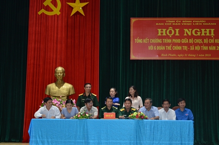 Bộ Chỉ huy quân sự tỉnh Bình Phước đẩy mạnh công tác phối hợp với Liên đoàn Lao động tỉnh