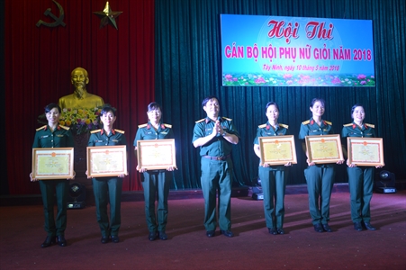 Sư đoàn 5: Hội thi cán bộ Hội Phụ nữ giỏi năm 2018