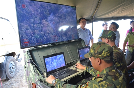 Bay trình diễn máy bay không người lái tại Bình Thuận