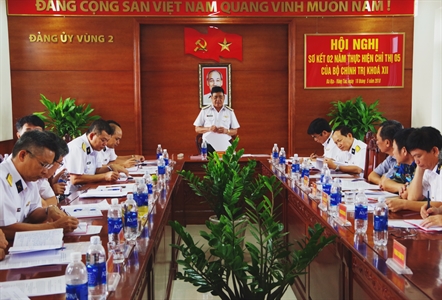 Đảng ủy Vùng 2 Hải quân 2 sơ kết 2 năm thực hiện Chỉ thị 05 của Bộ Chính trị