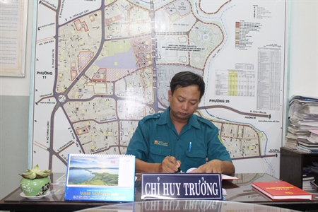 Người chỉ huy trưởng Quân sự phường năng động, trách nhiệm với công việc