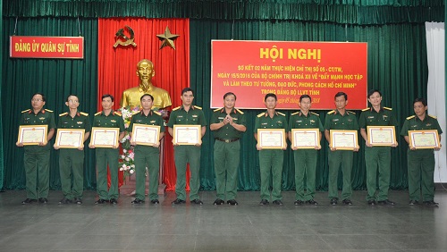 Đảng ủy Bộ CHQS tỉnh Tây Ninh sơ kết 02 năm thực hiện Chỉ thị 05