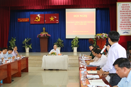 Quận Tân Bình: Nâng cao chất lượng công tác tạo nguồn, bồi dưỡng phát triển đảng viên trong chi bộ quân sự phường