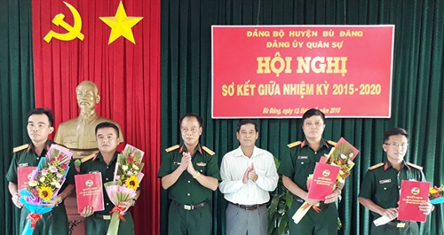 Đảng ủy Quân sự huyện Bù Đăng, tỉnh Bình Phước sơ kết giữa nhiệm kỳ