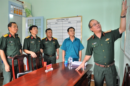 Bộ Tư lệnh Quân khu 7 kiểm tra nhiệm vụ quân sự - quốc phòng 6 tháng đầu năm 2018 tại Bộ CHQS tỉnh Đồng Nai