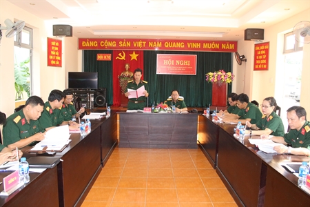 Cụm thi đua các đơn vị Cục chính trị Quân khu 7 sơ kết 6 tháng đầu năm 2018