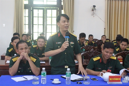 Sư đoàn Bộ bình 5: Tọa đàm cán bộ sĩ quan trẻ “Kiên định, trí tuệ, xung kích, quyết thắng”