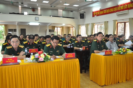 Giao ban ngành Dân quân tự vệ 6 tháng đầu năm 2018.