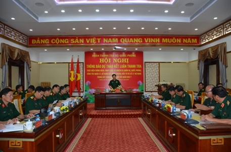 Thanh tra Bộ Quốc phòng làm việc với Bộ Tư lệnh Quân khu 7