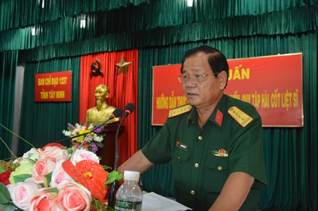 Ban Chỉ đạo 1237  tỉnh Tây Ninh tập huấn hướng dẫn lập bản đồ, tìm kiếm, quy tập hài cốt liệt sĩ