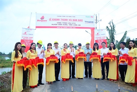 Khánh thành 11 cầu nông thôn tại biên giới tỉnh Long An