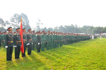 Khai giảng đào tạo Hạ sĩ quan chỉ huy và nhân viên chuyên môn kỹ thuật khóa 54 - năm 2018