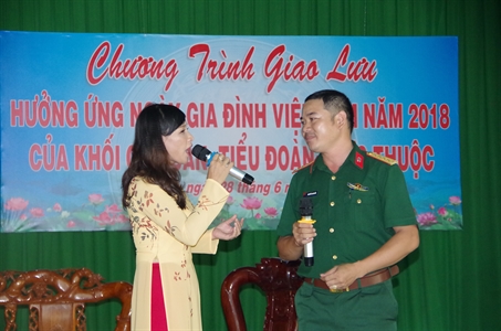 Sư đoàn 5 – Giao lưu văn nghệ nhân Ngày Gia đình Việt Nam