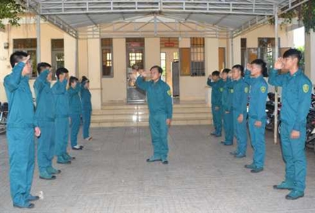 Xã Trí Bình chú trọng phát triển đảng trong dân quân