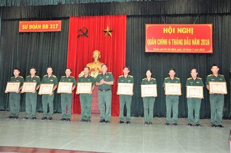 Sư đoàn 317 hội nghị quân chính 6 tháng đầu năm 2018