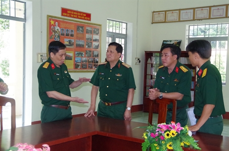 Tổng cục Chính trị khảo sát thiết chế văn hoá tại Sư đoàn 5