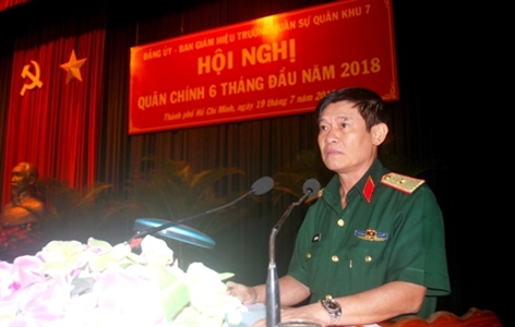 Trường Quân sự Quân khu 7 hội nghị Quân chính 6 tháng đầu năm 2018