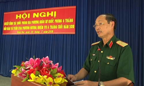 Tỉnh Đồng Nai tổ chức Hội nghị sơ kết công tác quân sự quốc phòng 6 tháng đầu năm 2018