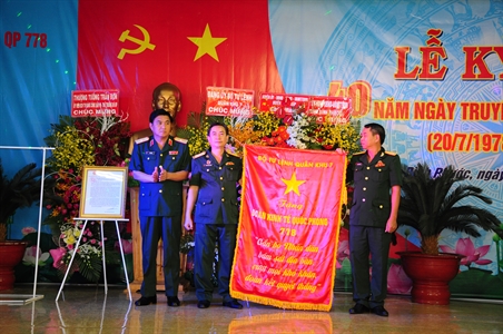 Đoàn Kinh tế - Quốc phòng 778 kỷ niệm 40 năm ngày truyền thống