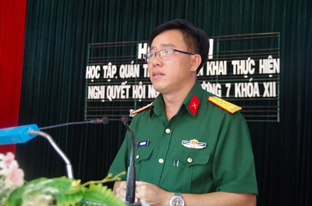 Đảng ủy Sư đoàn 5: Học tập, quán triệt và triển khai thực hiện Nghị quyết hội nghị Trung ương 7 khóa XII