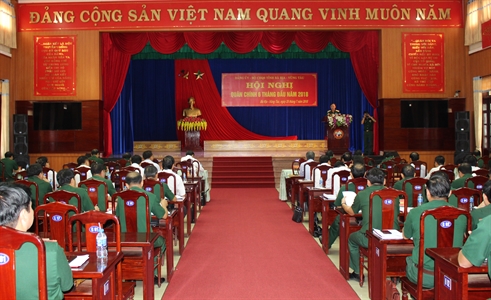 Bộ CHQS tỉnh Bà Rịa - Vũng Tàu Hội nghị Quân chính 6 tháng đầu năm 2018