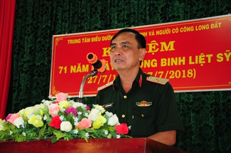 Bộ Tư lệnh Quân khu 7 thăm Trung tâm điều dưỡng Thương binh và Người có công Long Đất